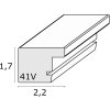 Deknudt cadru dublu cadru din plastic S41VD1 argint 2 fotografii 10x15 cm