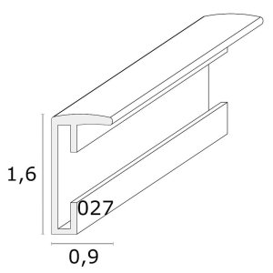 Deknudt aluminiu imagine cadru S027 aur 50x70 cm