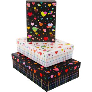 Goldbuch set de cutii de carton Heart to Heart 3 cutii de...