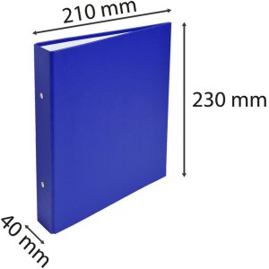 Exacompta clasor cu inele PP laminat 2 inele 40mm 23x21cm DIN A5