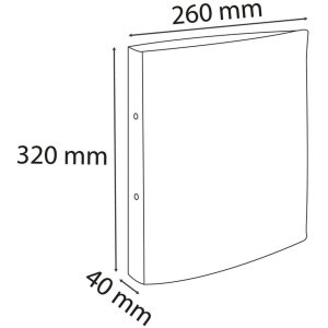 Exacompta legător cu inele 1928 PP DIN A4 2 inele 30mm