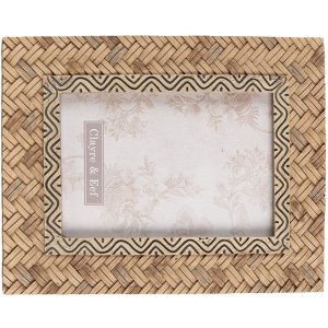 Clayre & Eef 2F0944 Rama foto 16x2x21 cm - 10x15 cm Rectangle maro