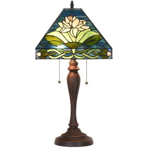 Clayre & Eef 5LL-5618 Lampă de masă Tiffany 31x31x61...