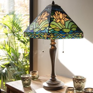 Clayre & Eef 5LL-5618 Lampă de masă Tiffany 31x31x61...