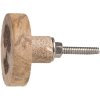 Clayre & Eef 65192 Buton de ușă Ø 4x4 cm Brown