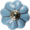 Clayre & Eef 65208 Buton de ușă Ø 4x4 cm Albastru - Auriu