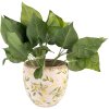 Clayre & Eef 6CE1529L Decorațiune Ghiveci de flori Ø 19x19 cm Galben