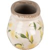 Clayre & Eef 6CE1531M Decorațiune Ghiveci de flori 23x10x9 cm Galben Oval