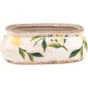 Clayre & Eef 6CE1531S Decorațiune Ghiveci de flori 18x7x7 cm Galben