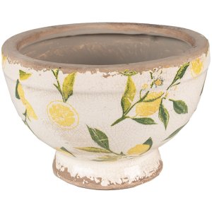 Clayre & Eef 6CE1536S Ghiveci de flori Lemon Motif...