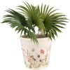 Clayre & Eef 6CE1555L Decorațiune ghiveci de flori Ø 21x19 cm Roz - Bej