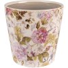 Clayre & Eef 6CE1562S Decorațiune Ghiveci de flori Ø 14x13 cm Roz - Bej