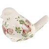 Clayre & Eef 6CE1567M Decorațiune pasăre ceramică roz bej 10x6x7 cm