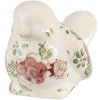 Clayre & Eef 6CE1567M Decorațiune pasăre ceramică roz bej 10x6x7 cm