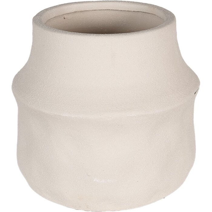 Clayre & Eef 6CE1568M Decorațiune Ghiveci de flori Ø 15x13 cm Bej