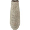 Clayre & Eef 6CE1576L Vaza decorativă Ø 14x40 cm Verde - Bej