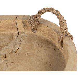 Clayre & Eef 6H1756CH Tavă lemn Ø 35x6 cm maro...