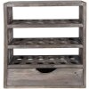 Clayre & Eef 6H2261G Dulap pentru ouă lemn gri 35x11x38 cm stil country