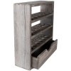 Clayre & Eef 6H2261G Dulap pentru ouă lemn gri 35x11x38 cm stil country