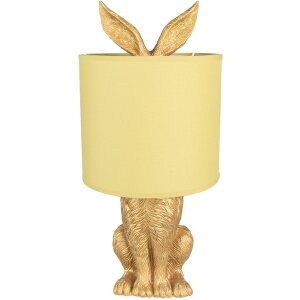 Clayre & Eef 6LMC0013GOY Lampă de masă Rabbit Gold...