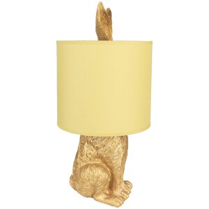 Clayre & Eef 6LMC0013GOY Lampă de masă Rabbit Gold...