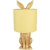 Clayre & Eef 6LMC0013GOY Lampă de masă Rabbit Gold Ø20x43cm E27 până la 60W