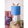 Clayre & Eef 6LMC0013WBL Lampă de masă Rabbit Ø 20x43 cm Albastru