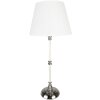 Clayre & Eef 6LMC0068 Lampă de masă Ø 18x44 cm E27-max 1x60W Alb - Argintiu