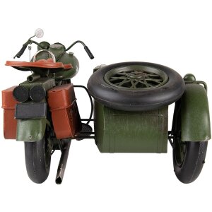 Clayre & Eef 6Y4962 Model motocicletă cu ataș 38x26x18 cm Verde