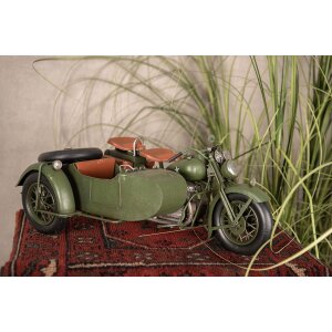 Clayre & Eef 6Y4962 Model motocicletă cu ataș 38x26x18 cm Verde