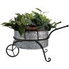 Clayre & Eef 6Y5415 Suport pentru plante Roabă 54x31x31 cm Gri