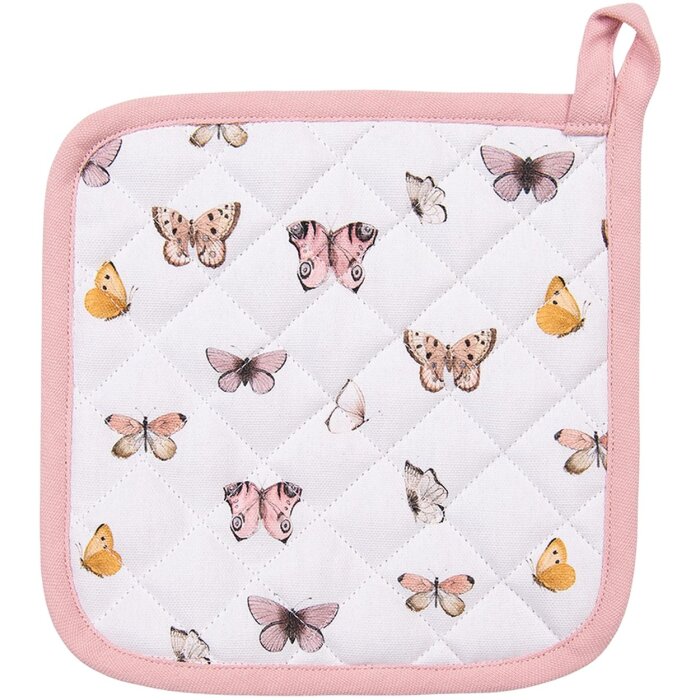 Clayre & Eef BPD45K Potholder copil 16x16 cm Bej - Roz