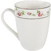 Clayre & Eef CURMU Cana Porțelan Rose Decor Alb Roz 300 ml 12x8x10 cm