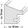 Hama cadru din lemn Rise 30x40 cm alb