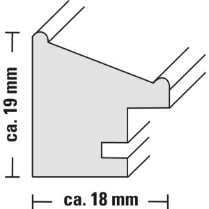 Hama cadru din lemn Rise 40x50 cm alb