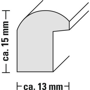 Hama cadru din plastic Swing 30x40 cm natural