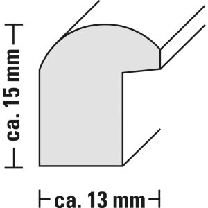 Hama cadru din plastic Swing 40x50 cm negru