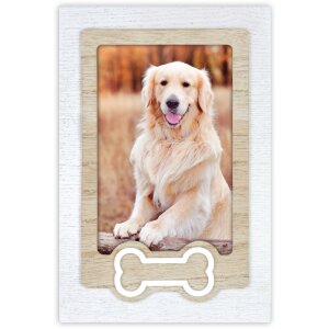 ZEP Dog Picture Frame Osso lemn 10x15 cm cu os motiv...