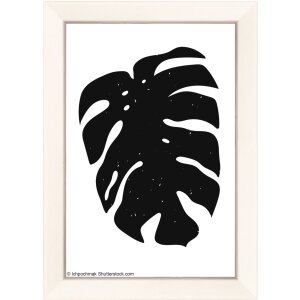 Walther cadru din lemn Liv Monstera 10x15 cm alb