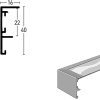 Nielsen aluminiu cadru detașabil Frame Box II negru mat 60x80 cm