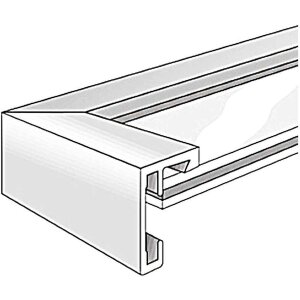 Nielsen aluminiu cadru foto C2 alb lucios 21x29.7 cm sticlă acrilică