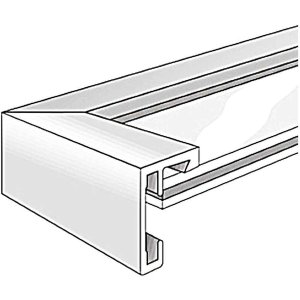 Nielsen aluminiu cadru C2 structură argint mat 21x29,7 cm sticlă acrilică