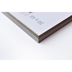 Nielsen aluminiu cadru C2 texturat gri mat 30x40 cm sticlă acrilică