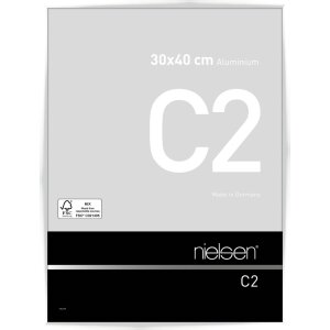 Nielsen aluminiu cadru C2 alb lucios 30x40 cm sticlă...