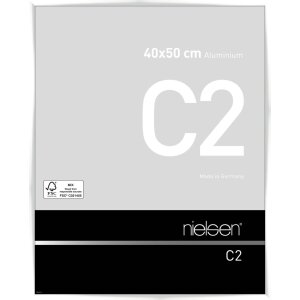 Nielsen aluminiu cadru C2 alb lucios 40x50 cm sticlă...