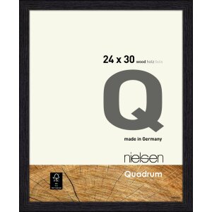 Nielsen cadru detașabil din lemn Quadrum 24x30 cm negru corb