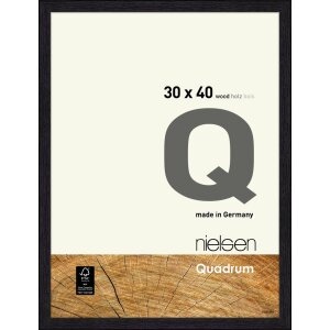 Nielsen cadru detașabil din lemn Quadrum 30x40 cm negru corb