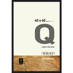 Nielsen cadru detașabil din lemn Quadrum 40x60 cm negru corb