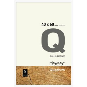 Nielsen cadru detașabil din lemn Quadrum 40x60 cm alb opac