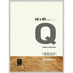 Nielsen lemn cadru detașabil Quadrum 60x80 cm argint